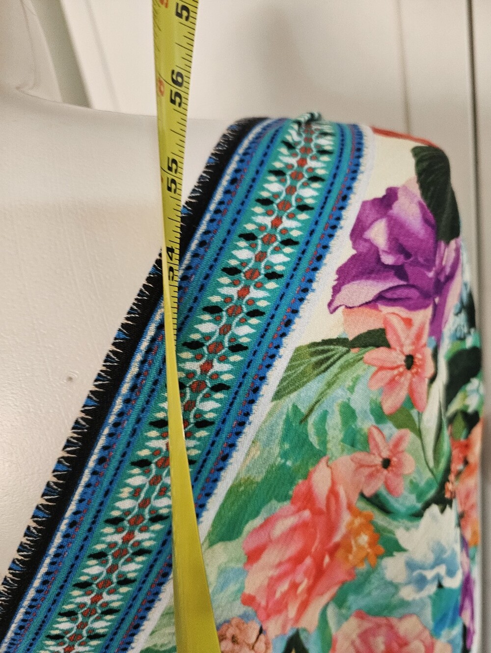 American Beauty Floral Boho Maxi Dress Size L New NWT Rayon Kimono Sleeve - Picture 10 of 11